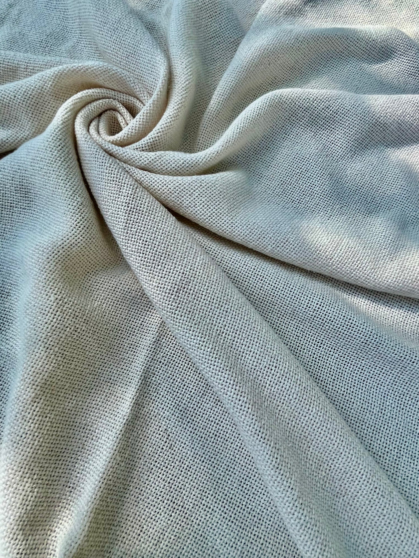 Ağır Ağırlık Organik Pamuk Açık Dokuma Dikiş Kumaşı, Doğal Boyasız, Geniş Genişlik