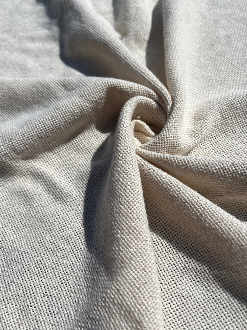 Ağır Ağırlık Organik Pamuk Açık Dokuma Dikiş Kumaşı, Doğal Boyasız, Geniş Genişlik