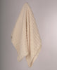Neutral Textured Cotton Stretchy Crinkle Fabric.