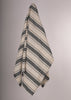 Sile Cloth Cotton Natural Fabric With Black Stripes.
