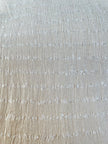 Tissu froissé extensible en coton texturé neutre : qualité unique pour les jupes d'été kimono, tenues pour nouveau-nés | Options extensibles, tissées à la main.