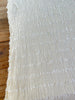 Tissu froissé extensible en coton texturé neutre : qualité unique pour les jupes d'été kimono, tenues pour nouveau-nés | Options extensibles, tissées à la main.
