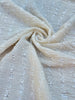 Tissu froissé extensible en coton texturé neutre : qualité unique pour les jupes d'été kimono, tenues pour nouveau-nés | Options extensibles, tissées à la main.