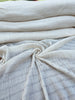 Neutral Textured Turkish Cotton Crinkle Fabric Stretchy.