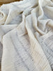 Neutral Textured Turkish Cotton Crinkle Fabric Stretchy.