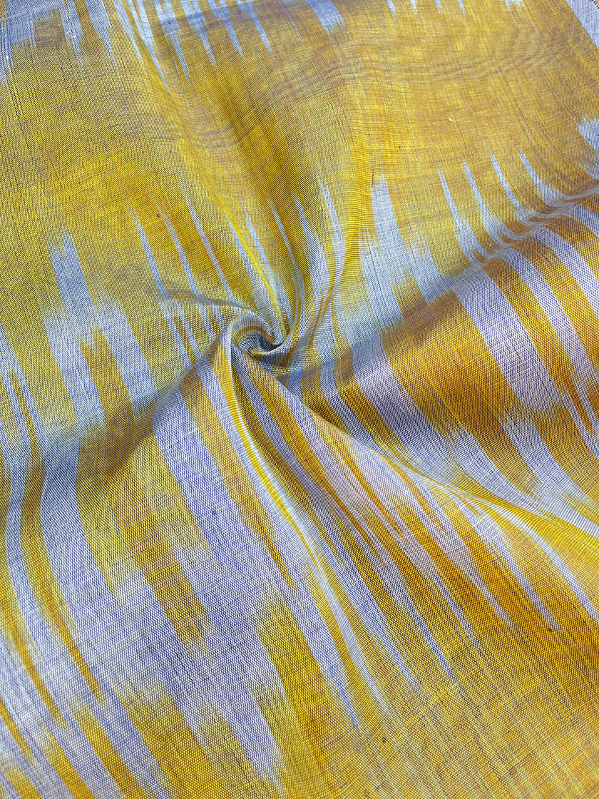 Sarı İkat Çizgili Lüks İpek Döşeme Osmanlı Başlık, Ev Tekstili İç Mekan Kumaşları: Yastık Kılıfları, Kimono Esintili Tasarımlar, Filigran Desenleri.