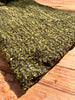 Green Linen Fabric By The Yard Textured Handloom Semi-Sheer Natural Fabrics.