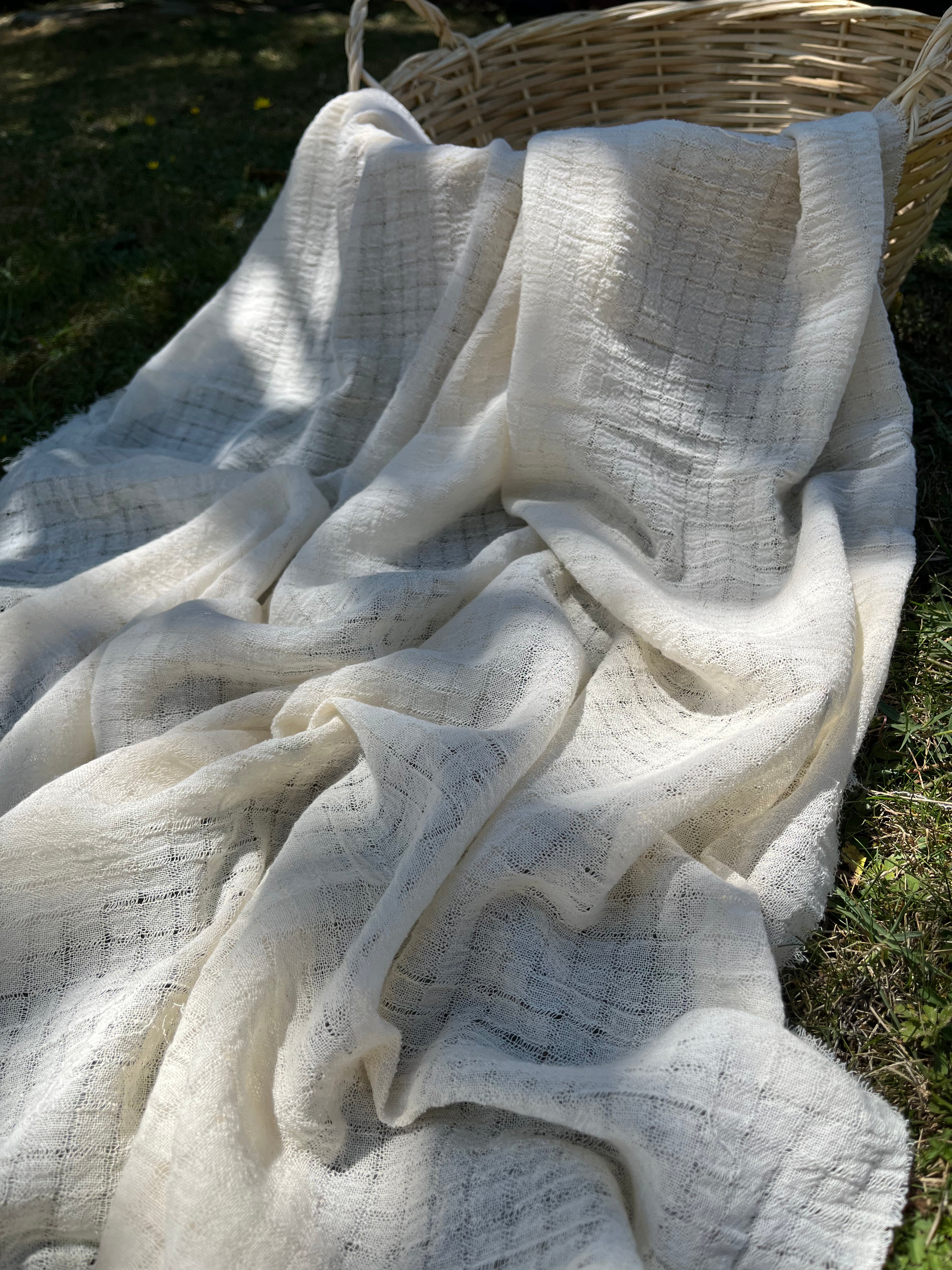 Check Weave Check Weave Sheer Neutral Cotton Fabric – Anatolian Textures.