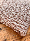 Brown Linen Fabric By The Yard Textured Handloom Semi-Sheer Natural Fabrics.