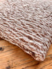 Brown Linen Fabric By The Yard Textured Handloom Semi-Sheer Natural Fabrics.