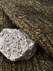 Green Linen Fabric By The Yard Textured Handloom Semi-Sheer Natural Fabrics.