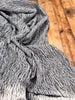 Bluish Gray Linen Fabric By The Yard Textured Handloom Semi-Sheer Natural Fabrics.