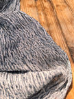 Bluish Gray Linen Fabric By The Yard Textured Handloom Semi-Sheer Natural Fabrics.