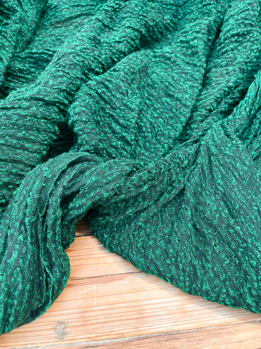 Metre Kare Yeşil Keten Kumaş, Organik Pamuklu Kumaş, Dokulu El Dokuma Yarı Şeffaf Doğal Kumaşlar.