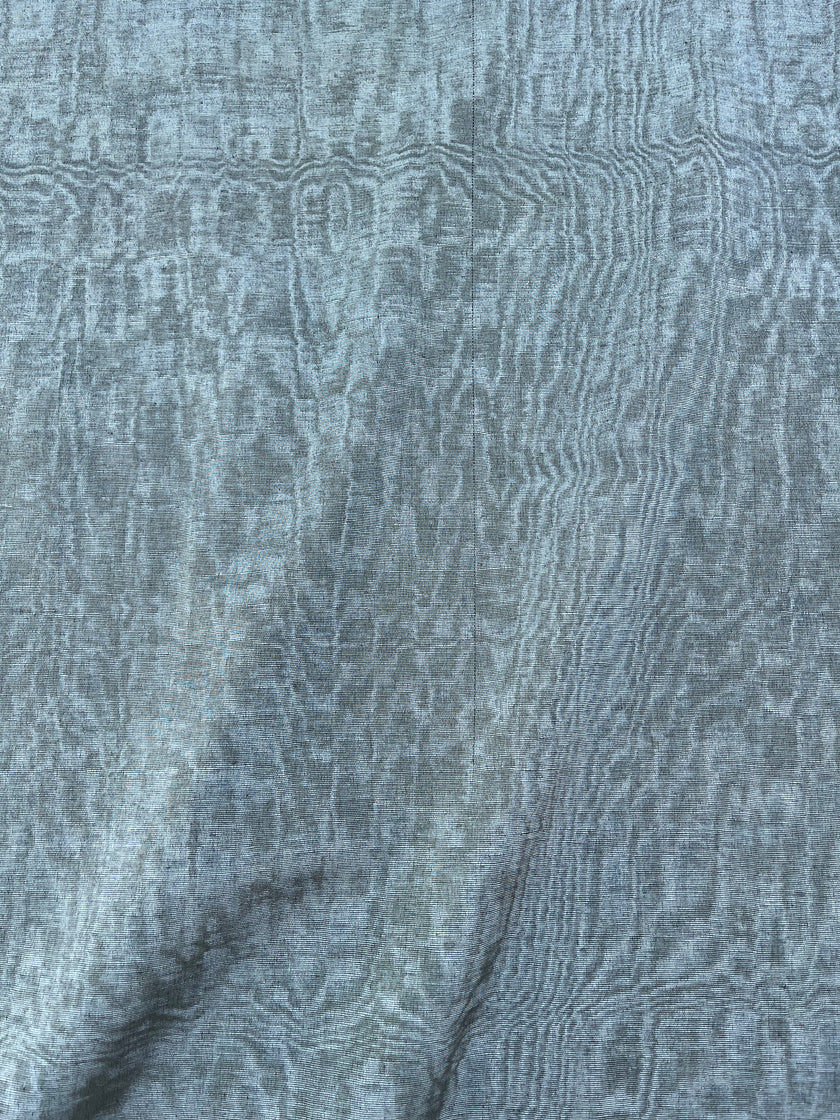 Tapisserie d'ameublement luxueuse en soie verte pour tête de lit ottomane, tissus d'intérieur pour textiles de maison : housses d'oreiller, motifs inspirés du kimono, motifs en filigrane.