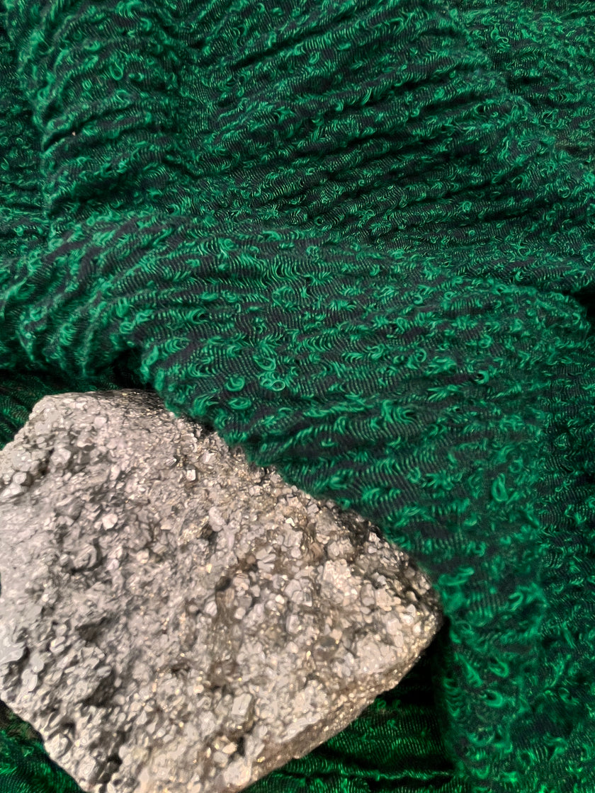 Metre Kare Yeşil Keten Kumaş, Organik Pamuklu Kumaş, Dokulu El Dokuma Yarı Şeffaf Doğal Kumaşlar.