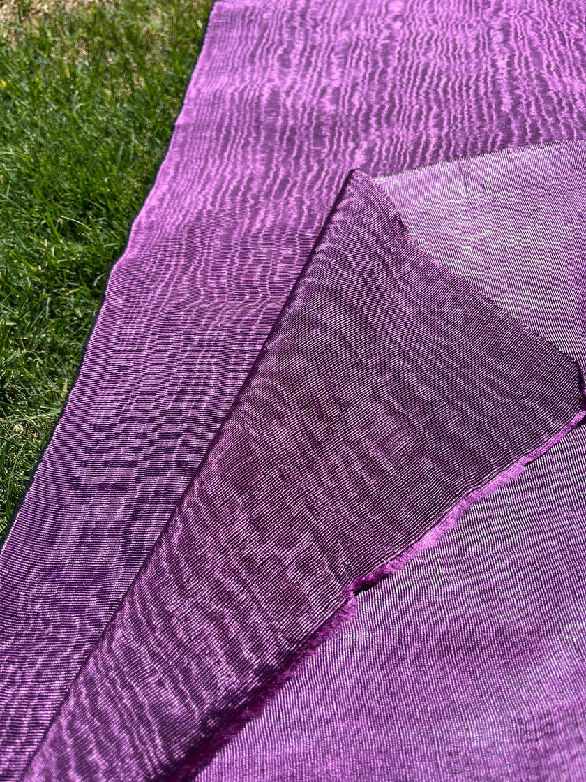 Leylak Pembe İpek Kumaş, Metreyle İpek. Filigran Desen, Şantung İpek, Geniş Moiré İpek Kumaş, Geniş Kalın İpek Kurdele, İpek Döşemelik Kumaş.