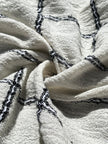 Cotton Gauze Fabric Sheer & Stretchy With Stripes