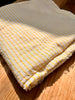 Yellow Striped Organic Cotton Fabric By The Meter, Crinkle Fabric With Pin Stripes.
