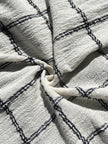Cotton Gauze Fabric Sheer & Stretchy With Stripes