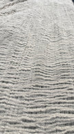Tissu froissé en coton turc texturé neutre : qualité unique pour les robes d'été kimono, les tenues de nouveau-né | Options de gaze, transparentes et extensibles