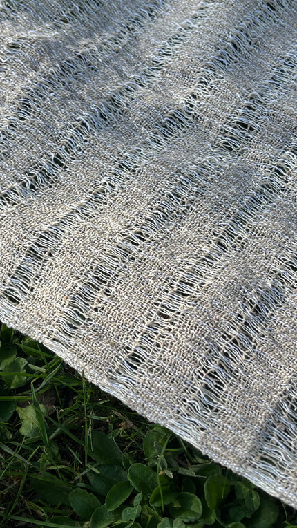 Handwoven Natural Fabrics, Handloom Unique Textured Fabric.