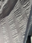 Ecru Cotton Gauze Fabric By The Meter, Neutral Undyed Pin Stripes.