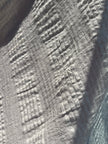 Ecru Cotton Gauze Fabric By The Meter, Neutral Undyed Pin Stripes.