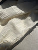 Ecru Cotton Gauze Fabric By The Meter, Neutral Undyed Pin Stripes.