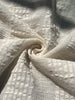 Ecru Cotton Gauze Fabric By The Meter, Neutral Undyed Pin Stripes.
