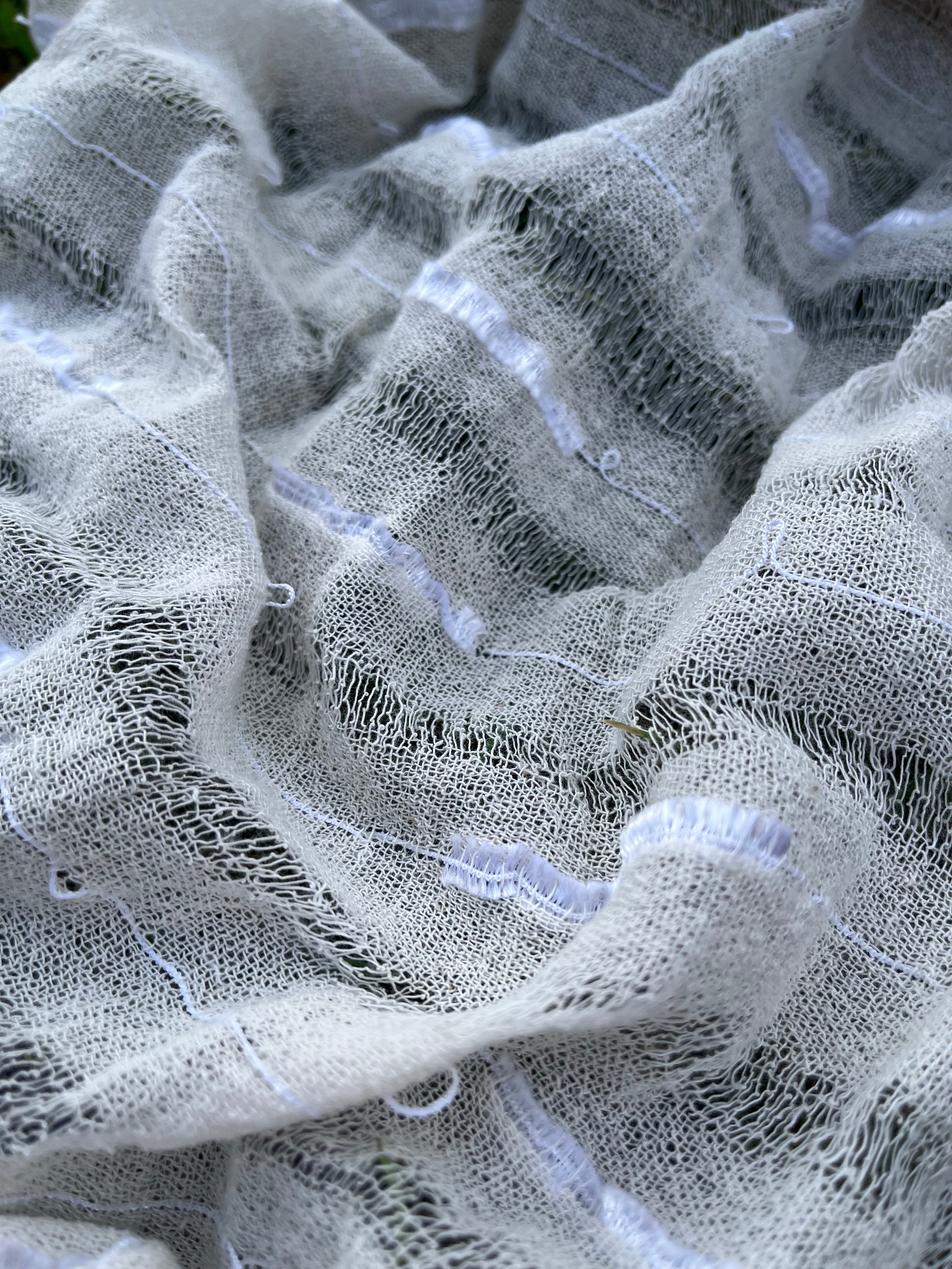 Handwoven Natural Fabrics, Hand Loomed Unique Textured Fabric.