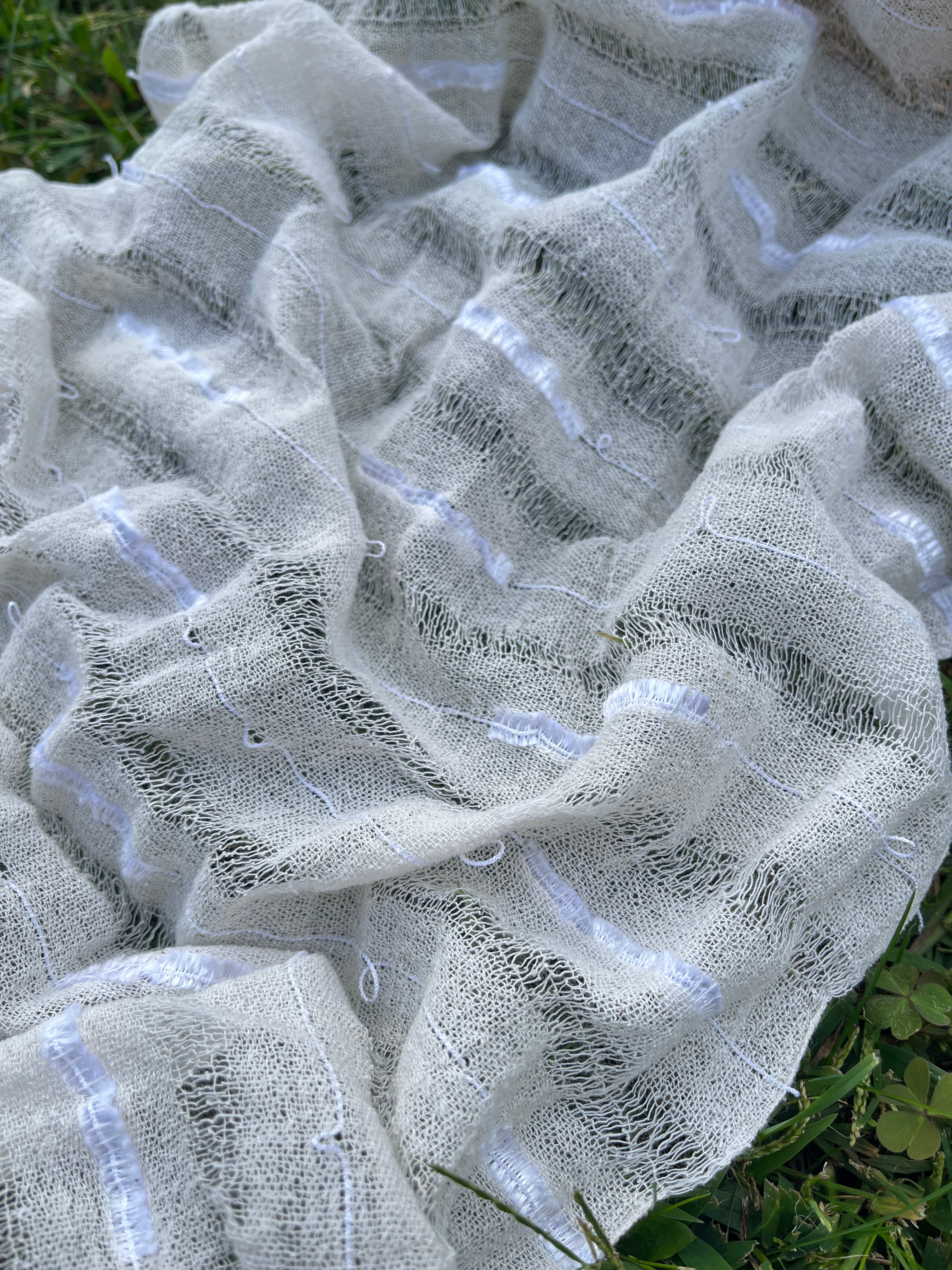 Handwoven Natural Fabrics, Hand Loomed Unique Textured Fabric.