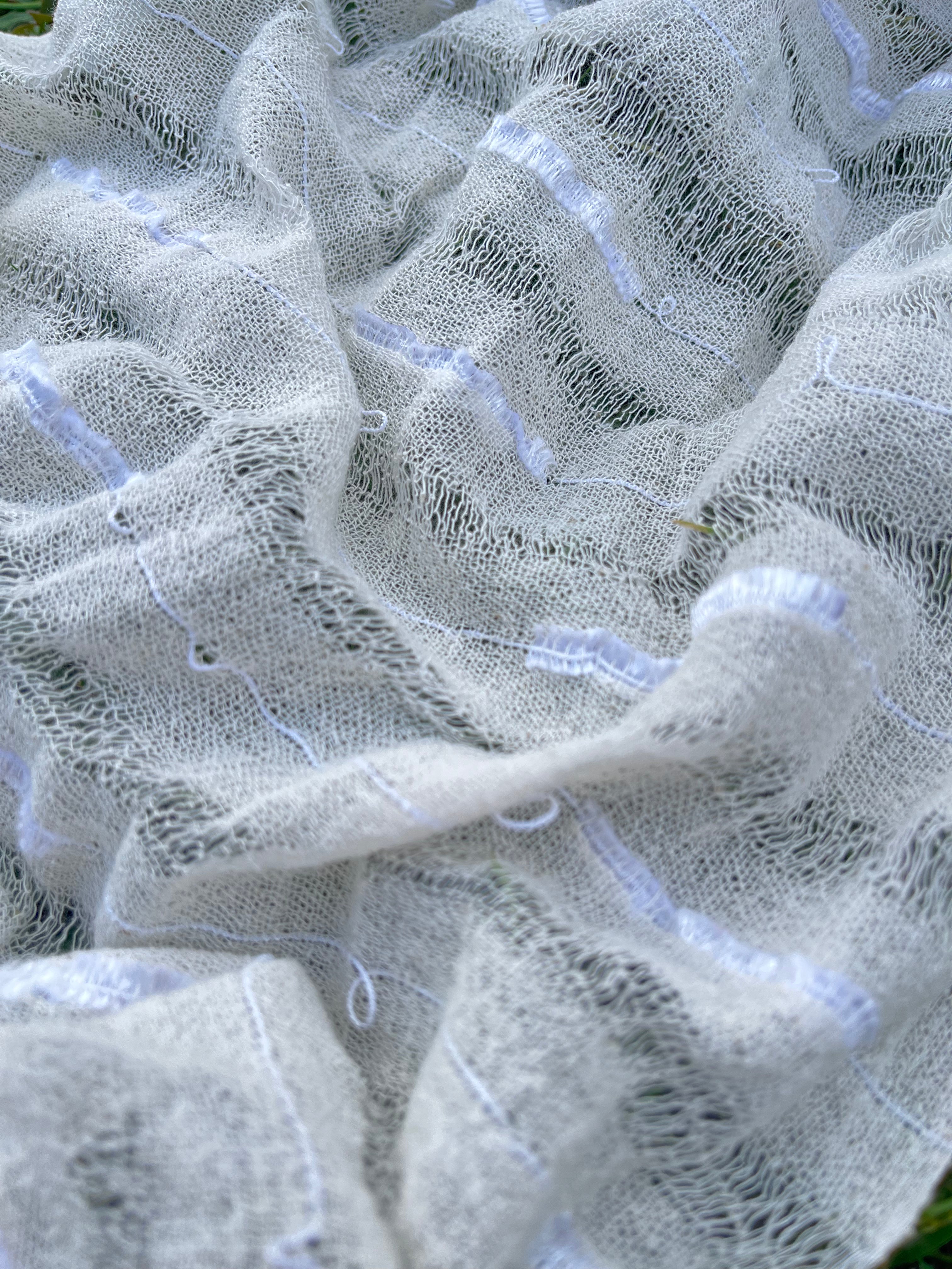 Handwoven Natural Fabrics, Hand Loomed Unique Textured Fabric.