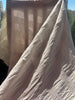 Ecru Cotton Gauze Fabric By The Meter, Neutral Undyed Pin Stripes.