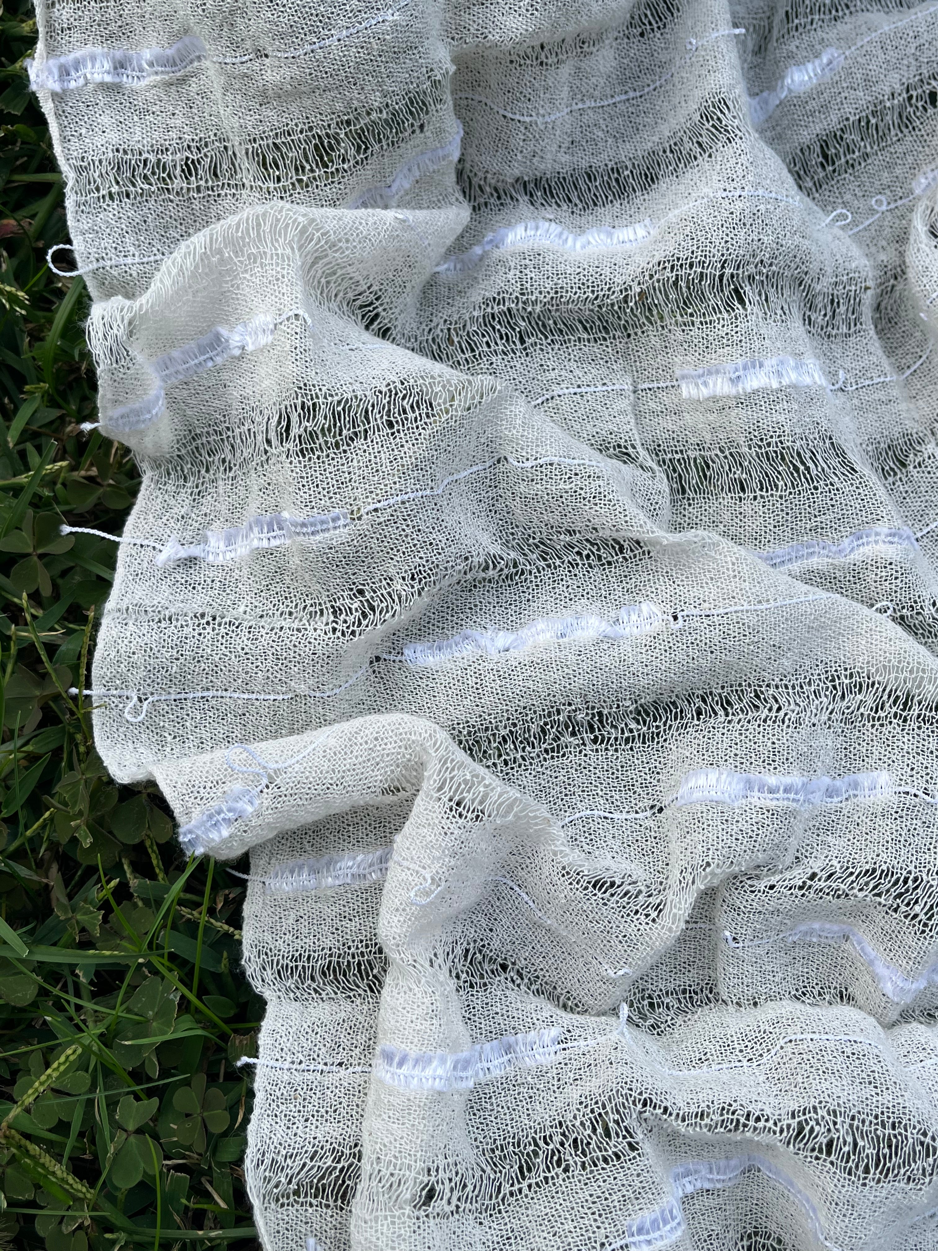 Handwoven Natural Fabrics, Hand Loomed Unique Textured Fabric.