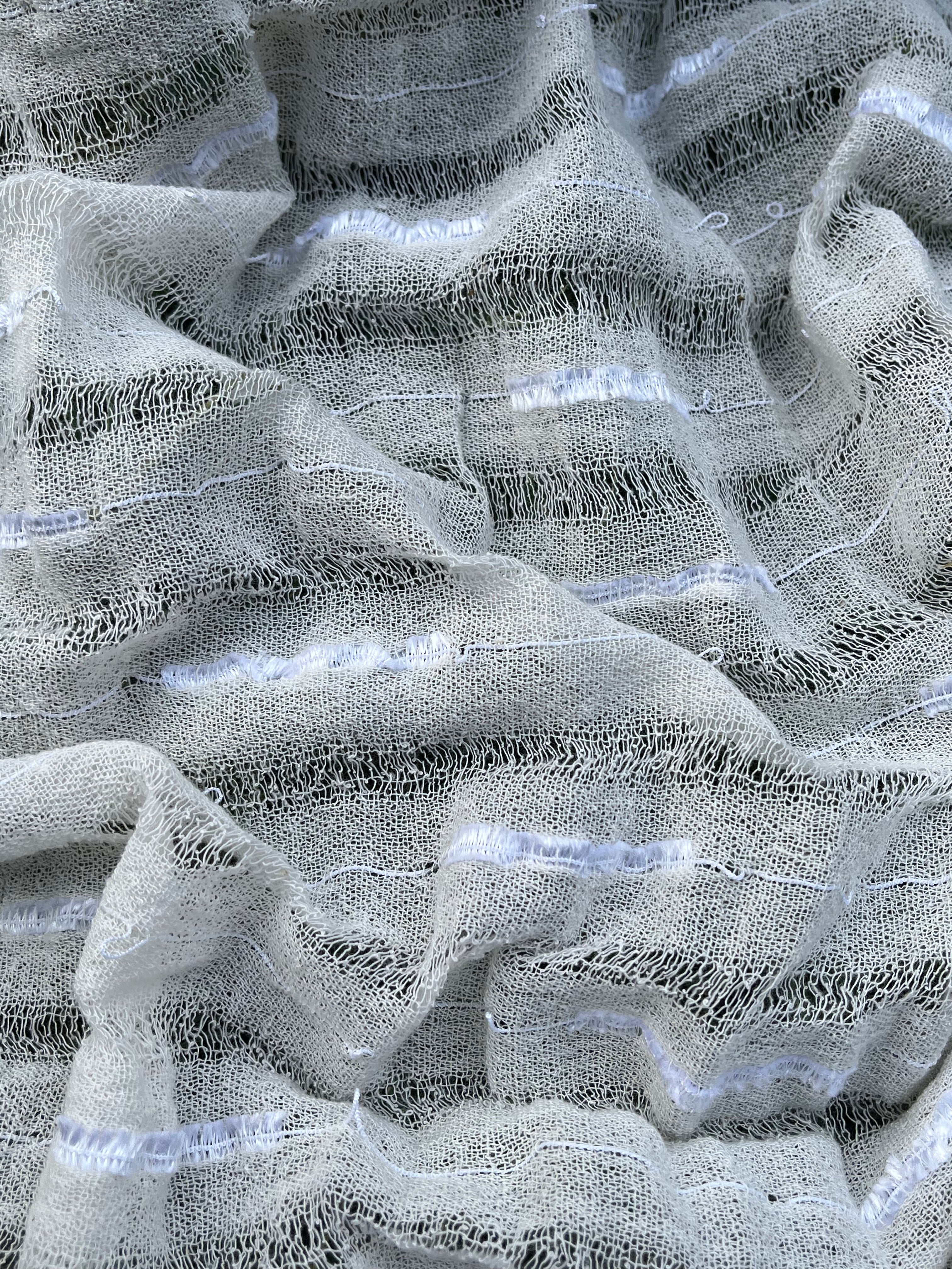 Handwoven Natural Fabrics, Hand Loomed Unique Textured Fabric.