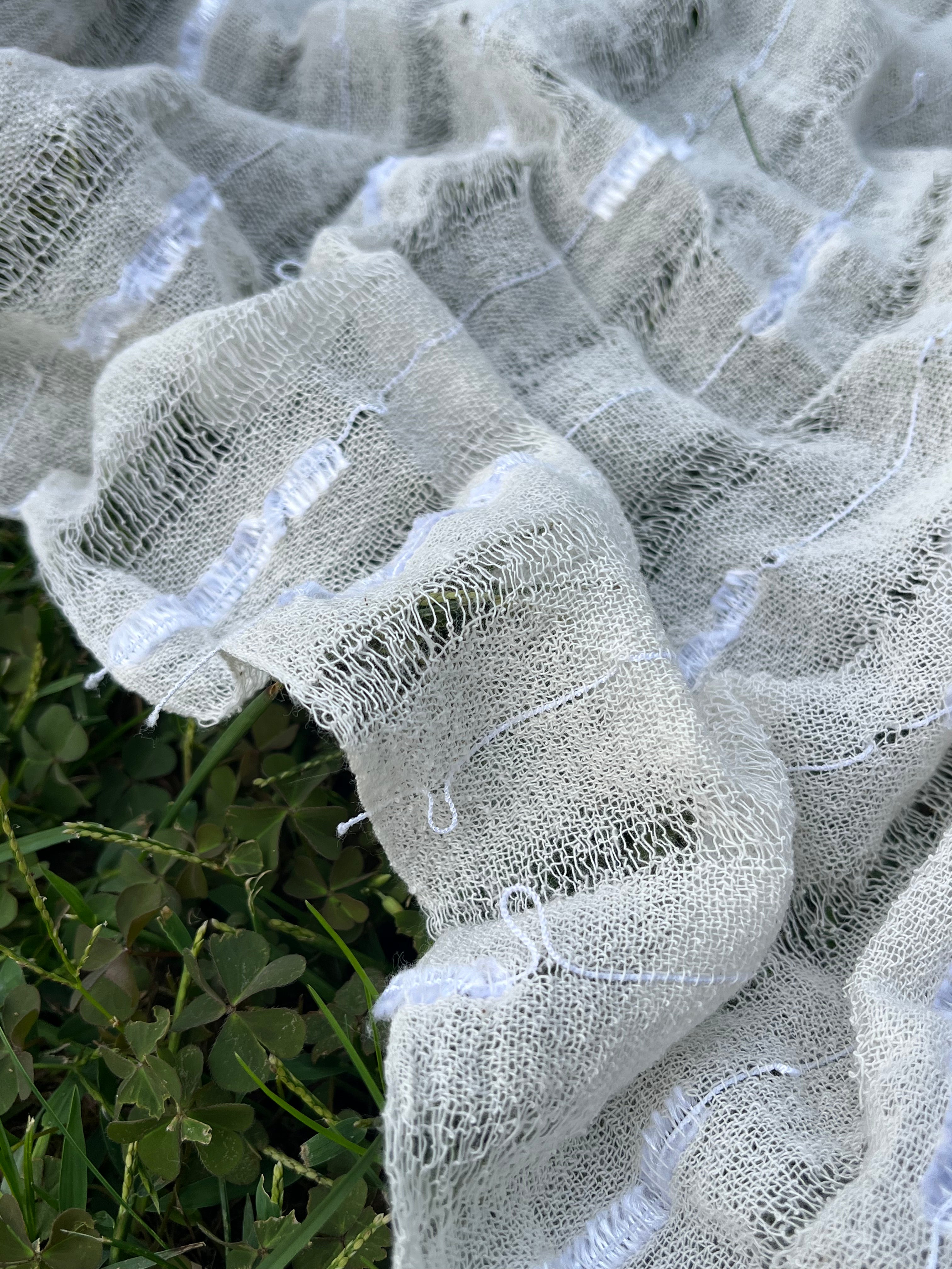 Handwoven Natural Fabrics, Hand Loomed Unique Textured Fabric.