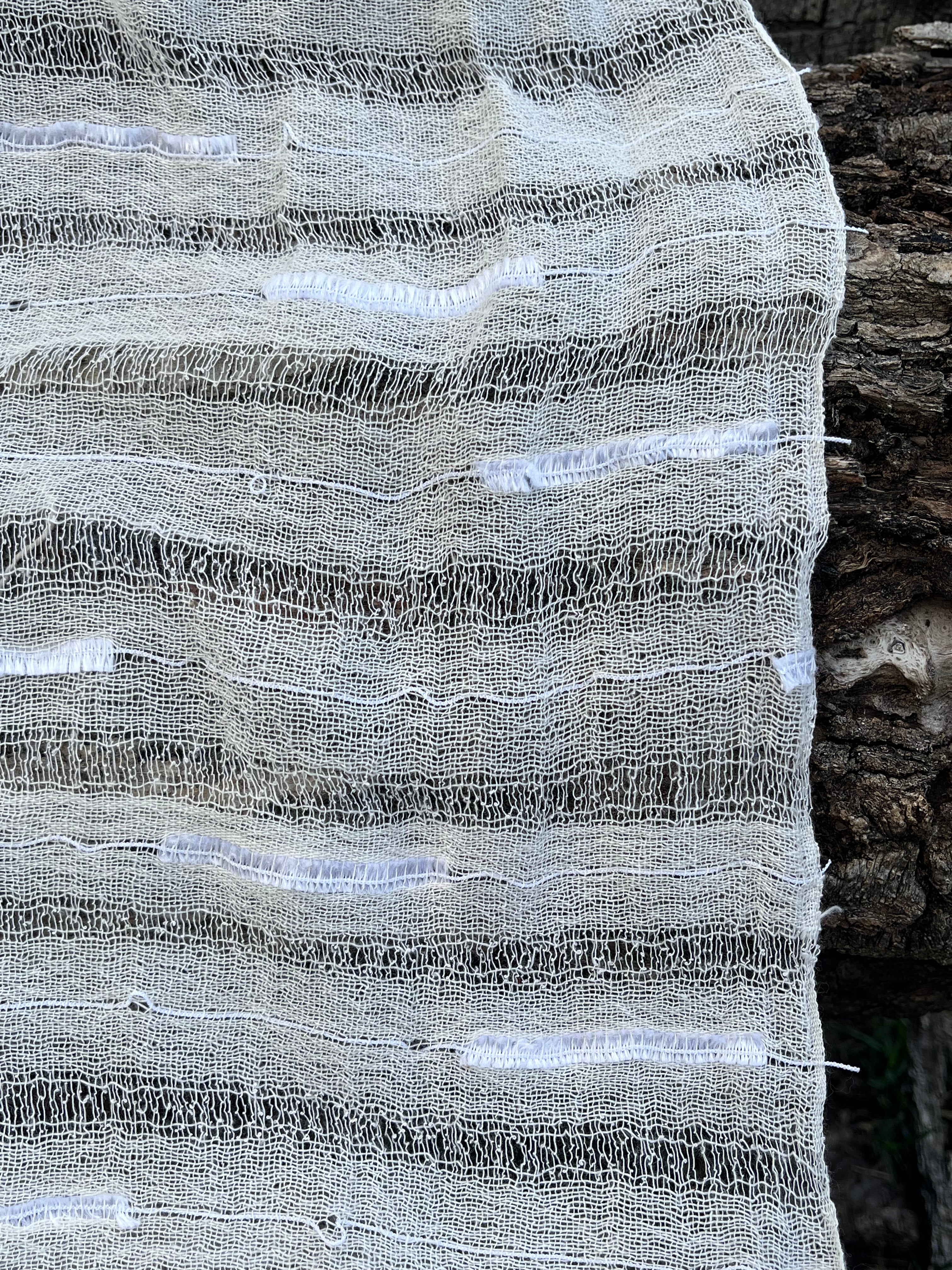 Handwoven Natural Fabrics, Hand Loomed Unique Textured Fabric.