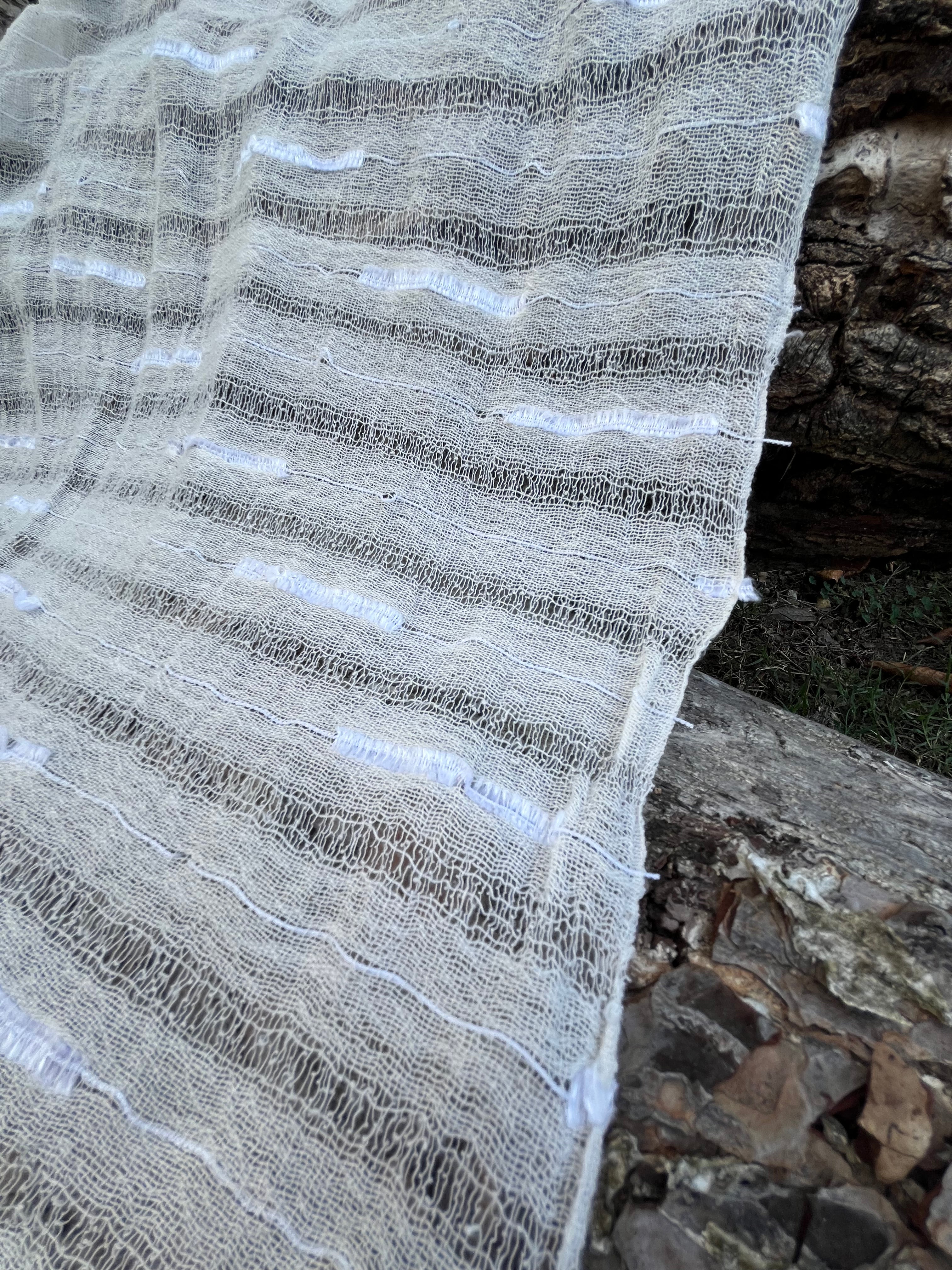 Handwoven Natural Fabrics, Hand Loomed Unique Textured Fabric.