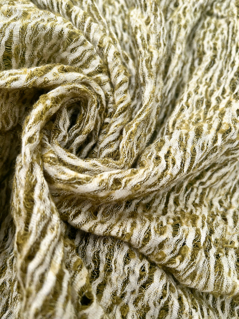 Metre Kare Yeşil Keten Kumaş, Organik Pamuklu Kumaş, Dokulu El Dokuma Doğal Kumaşlar.