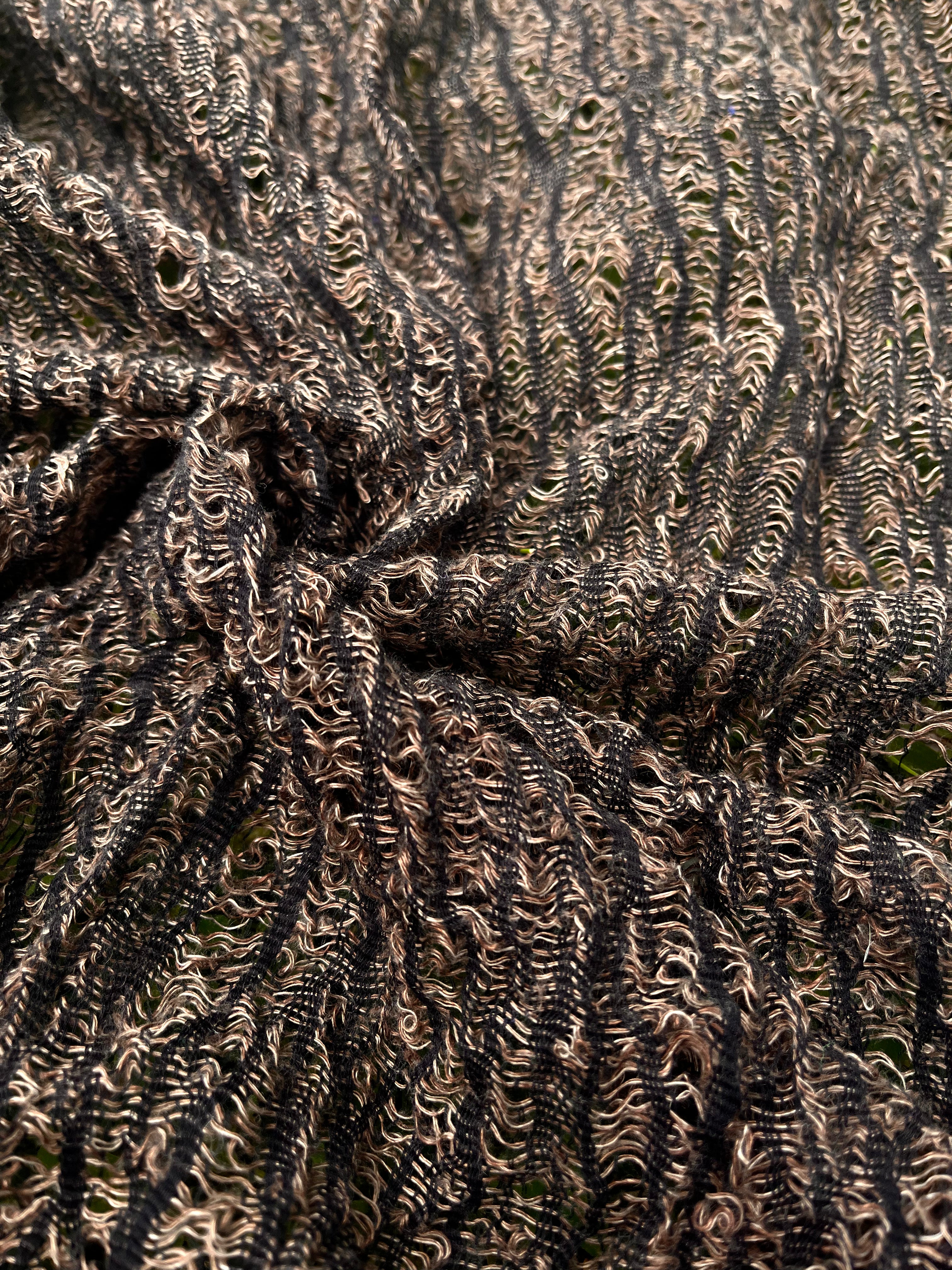 Brown Linen Textured Linen Fabric By The Yard Natural Fabrics.
