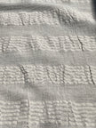 Ecru Cotton Gauze Fabric By The Meter, Neutral Undyed Pin Stripes.