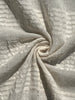 Ecru Cotton Gauze Fabric By The Meter, Neutral Undyed Pin Stripes.