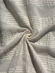 Ecru Cotton Gauze Fabric By The Meter, Neutral Undyed Pin Stripes.
