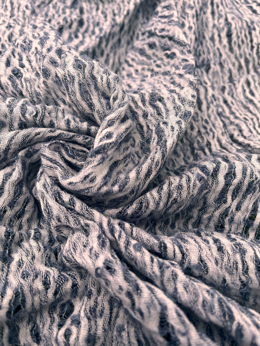 Metre Kare Mavi Gri Keten Kumaş, Organik Pamuklu Kumaş, Dokulu El Dokuma Yarı Şeffaf Doğal Kumaşlar.