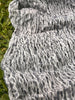 Bluish Gray Linen Fabric By The Yard Textured Handloom Semi-Sheer Natural Fabrics.