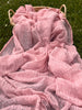 Sugar Pink Linen Fabric By The Yard Textured Handloom Semi-Sheer Natural Fabrics.
