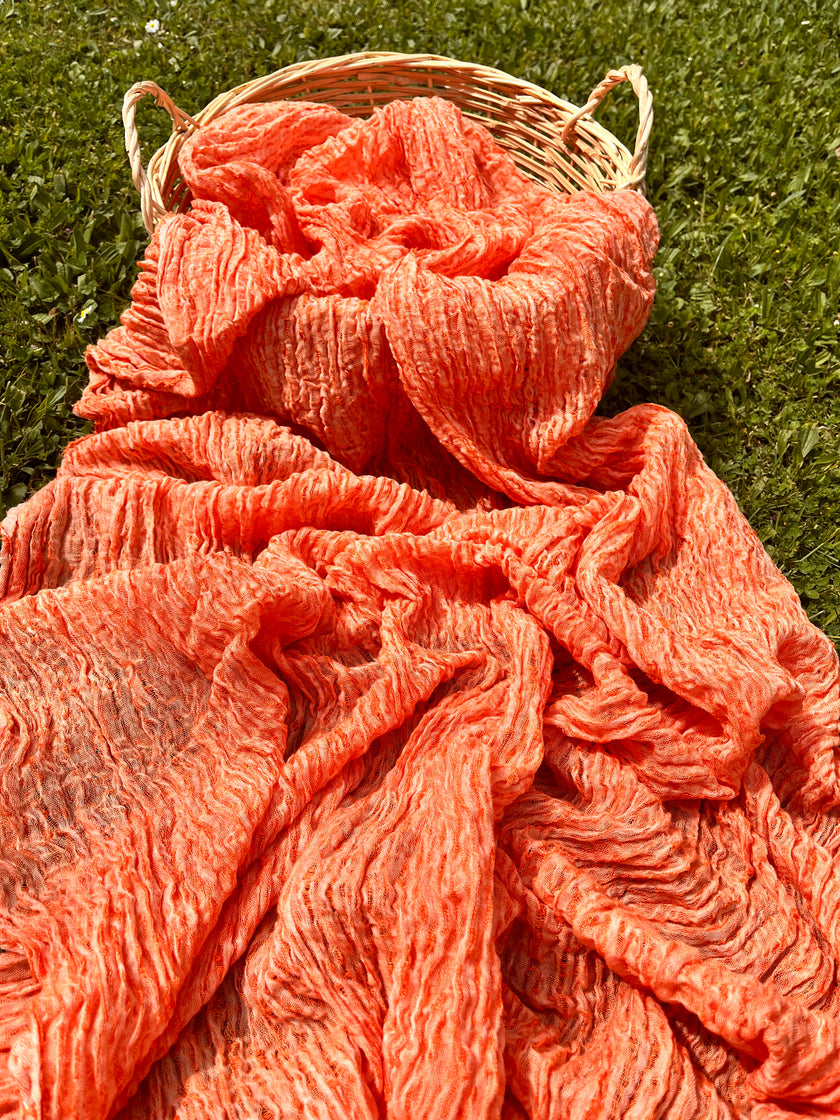 Benzersiz Doğal Kumaşlar: Şık, Şeffaf ve Dokulu Pamuklu Keten Karışımı | Yaz Kreasyonlarınız İçin 3D Dokulu Kaliteli Özel Kumaşlar.