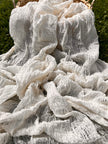 Ivory White Textured Linen Fabric By The Yard Natural Fabrics.