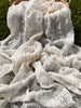 Ivory White Textured Linen Fabric By The Yard Natural Fabrics.
